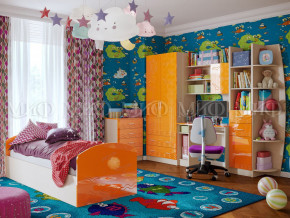 Детская комната Юниор-2 Оранжевый металлик в Камышлове - kamyshlov.magazinmebel.ru | фото