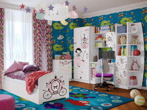 Детская комната Юниор-2 Принцесса в Камышлове - kamyshlov.magazinmebel.ru | фото - изображение 1