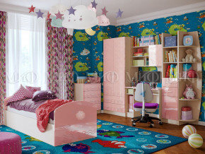 Детская комната Юниор-2 Розовый металлик в Камышлове - kamyshlov.magazinmebel.ru | фото