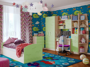 Детская комната Юниор-2 Салатовый в Камышлове - kamyshlov.magazinmebel.ru | фото