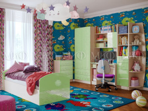 Детская комната Юниор-2 Салатовый металлик в Камышлове - kamyshlov.magazinmebel.ru | фото - изображение 1