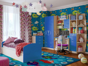Детская комната Юниор-2 Синий в Камышлове - kamyshlov.magazinmebel.ru | фото