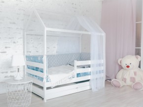 Детская кровать Домик Эко с ящиками белый в Камышлове - kamyshlov.magazinmebel.ru | фото - изображение 2