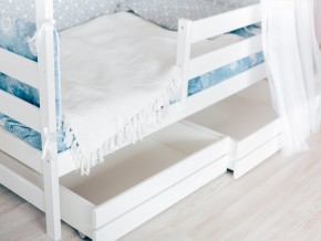 Детская кровать Домик Эко с ящиками белый в Камышлове - kamyshlov.magazinmebel.ru | фото - изображение 3