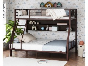 Двухъярусная кровать Гранада-1П 140 коричневый в Камышлове - kamyshlov.magazinmebel.ru | фото