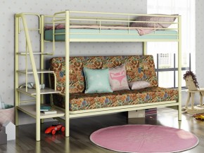 Двухъярусная кровать с диваном Мадлен 3 Слоновая кость-марки в Камышлове - kamyshlov.magazinmebel.ru | фото - изображение 1