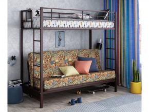 Двухъярусная кровать с диваном Мадлен Коричневая-марки в Камышлове - kamyshlov.magazinmebel.ru | фото - изображение 1