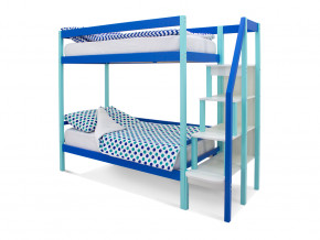 Двухъярусная кровать Svogen мятно-синий в Камышлове - kamyshlov.magazinmebel.ru | фото