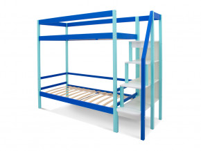 Двухъярусная кровать Svogen мятно-синий в Камышлове - kamyshlov.magazinmebel.ru | фото - изображение 2