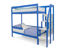 Двухъярусная кровать Svogen с бортиком синий в Камышлове - kamyshlov.magazinmebel.ru | фото - изображение 1