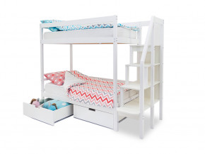 Двухъярусная кровать Svogen с ящиками белый в Камышлове - kamyshlov.magazinmebel.ru | фото - изображение 2