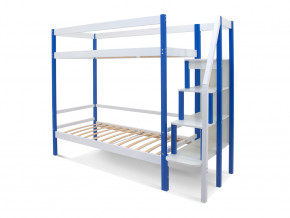 Двухъярусная кровать Svogen с ящиками сине-белый в Камышлове - kamyshlov.magazinmebel.ru | фото - изображение 2