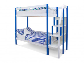 Двухъярусная кровать Svogen сине-белый в Камышлове - kamyshlov.magazinmebel.ru | фото - изображение 1