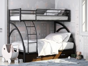 Двухъярусная кровать Виньола-2 Я черный в Камышлове - kamyshlov.magazinmebel.ru | фото