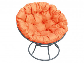 Кресло Папасан без ротанга оранжевая подушка в Камышлове - kamyshlov.magazinmebel.ru | фото