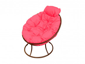 Кресло Папасан мини без ротанга розовая подушка в Камышлове - kamyshlov.magazinmebel.ru | фото