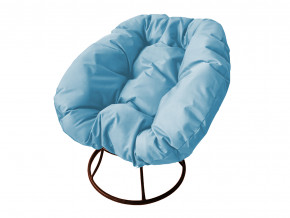 Кресло Пончик без ротанга голубая подушка в Камышлове - kamyshlov.magazinmebel.ru | фото - изображение 1
