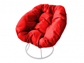 Кресло Пончик без ротанга красная подушка в Камышлове - kamyshlov.magazinmebel.ru | фото