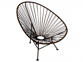 Кресло Ракушка с ротангом коричневый в Камышлове - kamyshlov.magazinmebel.ru | фото - изображение 1