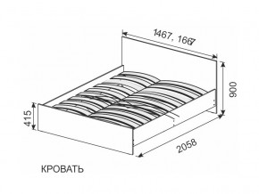 Кровать 1600х2000 ортопедическое основание в Камышлове - kamyshlov.magazinmebel.ru | фото