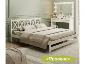 Кровать 2-х спальная Аист-8 Прованс белый с карнизом 1200х2000 мм в Камышлове - kamyshlov.magazinmebel.ru | фото - изображение 1