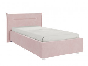 Кровать Альба 900 велюр нежно-розовый в Камышлове - kamyshlov.magazinmebel.ru | фото