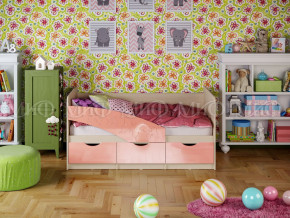 Кровать Бабочки 1600 Розовый металлик в Камышлове - kamyshlov.magazinmebel.ru | фото - изображение 1