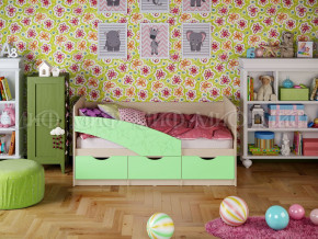 Кровать Бабочки 1600 Салатовый в Камышлове - kamyshlov.magazinmebel.ru | фото