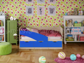 Кровать Бабочки 1600 Синий в Камышлове - kamyshlov.magazinmebel.ru | фото - изображение 1