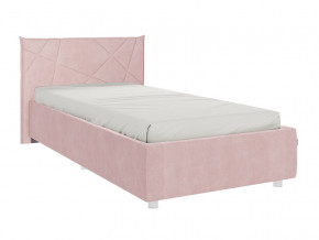 Кровать Бест 900 велюр нежно-розовый в Камышлове - kamyshlov.magazinmebel.ru | фото - изображение 1