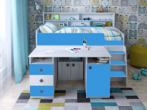 Кровать чердак Малыш-5 винтерберг-голубой в Камышлове - kamyshlov.magazinmebel.ru | фото