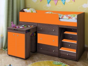 Кровать чердак Малыш 70х160 бодега-оранжевый в Камышлове - kamyshlov.magazinmebel.ru | фото - изображение 1
