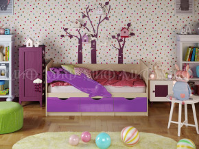 Кровать Дельфин-1 1800 Фиолетовый металлик в Камышлове - kamyshlov.magazinmebel.ru | фото