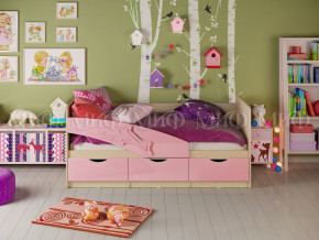 Кровать Дельфин 1600 Розовый металлик в Камышлове - kamyshlov.magazinmebel.ru | фото