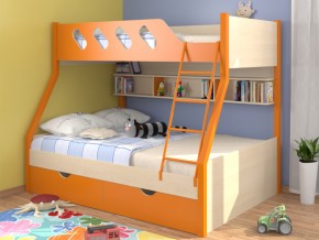 Кровать Дельта 20.02 оранжевая в Камышлове - kamyshlov.magazinmebel.ru | фото - изображение 1