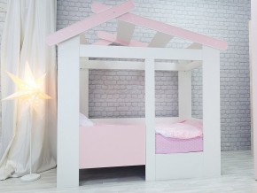 Кровать детская Теремок без ящика розовая в Камышлове - kamyshlov.magazinmebel.ru | фото - изображение 1