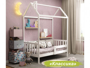 Кровать Домик Аист-1 Классика белый 1600х800 в Камышлове - kamyshlov.magazinmebel.ru | фото - изображение 1
