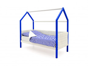 Кровать-домик мягкий Svogen сине-белый в Камышлове - kamyshlov.magazinmebel.ru | фото - изображение 1
