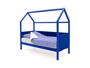 Кровать-домик мягкий Svogen синий в Камышлове - kamyshlov.magazinmebel.ru | фото