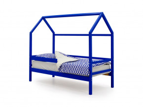 Кровать-домик Svogen с бортиком синий в Камышлове - kamyshlov.magazinmebel.ru | фото