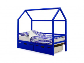 Кровать-домик Svogen с ящиками синий в Камышлове - kamyshlov.magazinmebel.ru | фото