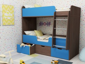 Кровать двухъярусная Малыш двойняшка бодега-голубой в Камышлове - kamyshlov.magazinmebel.ru | фото - изображение 1