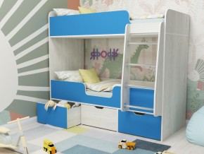 Кровать двухъярусная Малыш двойняшка винтерберг-голубой в Камышлове - kamyshlov.magazinmebel.ru | фото - изображение 1