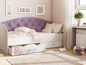 Кровать Эльза Белый-фиолетовый в Камышлове - kamyshlov.magazinmebel.ru | фото