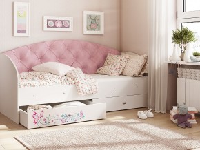 Кровать Эльза Белый-розовый в Камышлове - kamyshlov.magazinmebel.ru | фото