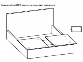 Кровать Феодосия норма 160 с механизмом подъема и дном ЛДСП в Камышлове - kamyshlov.magazinmebel.ru | фото - изображение 5