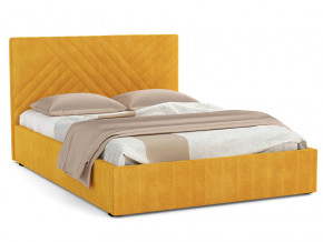 Кровать Гамма 1600 с основанием велюр тенерифе куркума в Камышлове - kamyshlov.magazinmebel.ru | фото - изображение 1