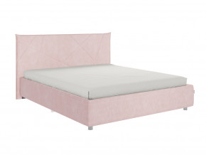 Кровать Квест 1600 велюр нежно-розовый в Камышлове - kamyshlov.magazinmebel.ru | фото