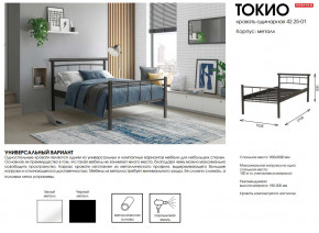 Кровать одинарная 42.25-01 Токио в Камышлове - kamyshlov.magazinmebel.ru | фото - изображение 2