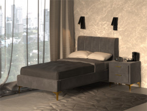 Кровать Рошаль 900 серый в Камышлове - kamyshlov.magazinmebel.ru | фото - изображение 2